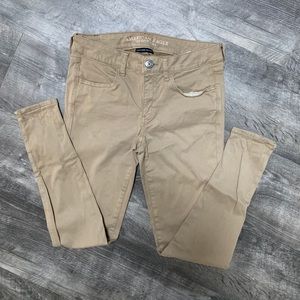 Mid Rise stretch camel jeggings